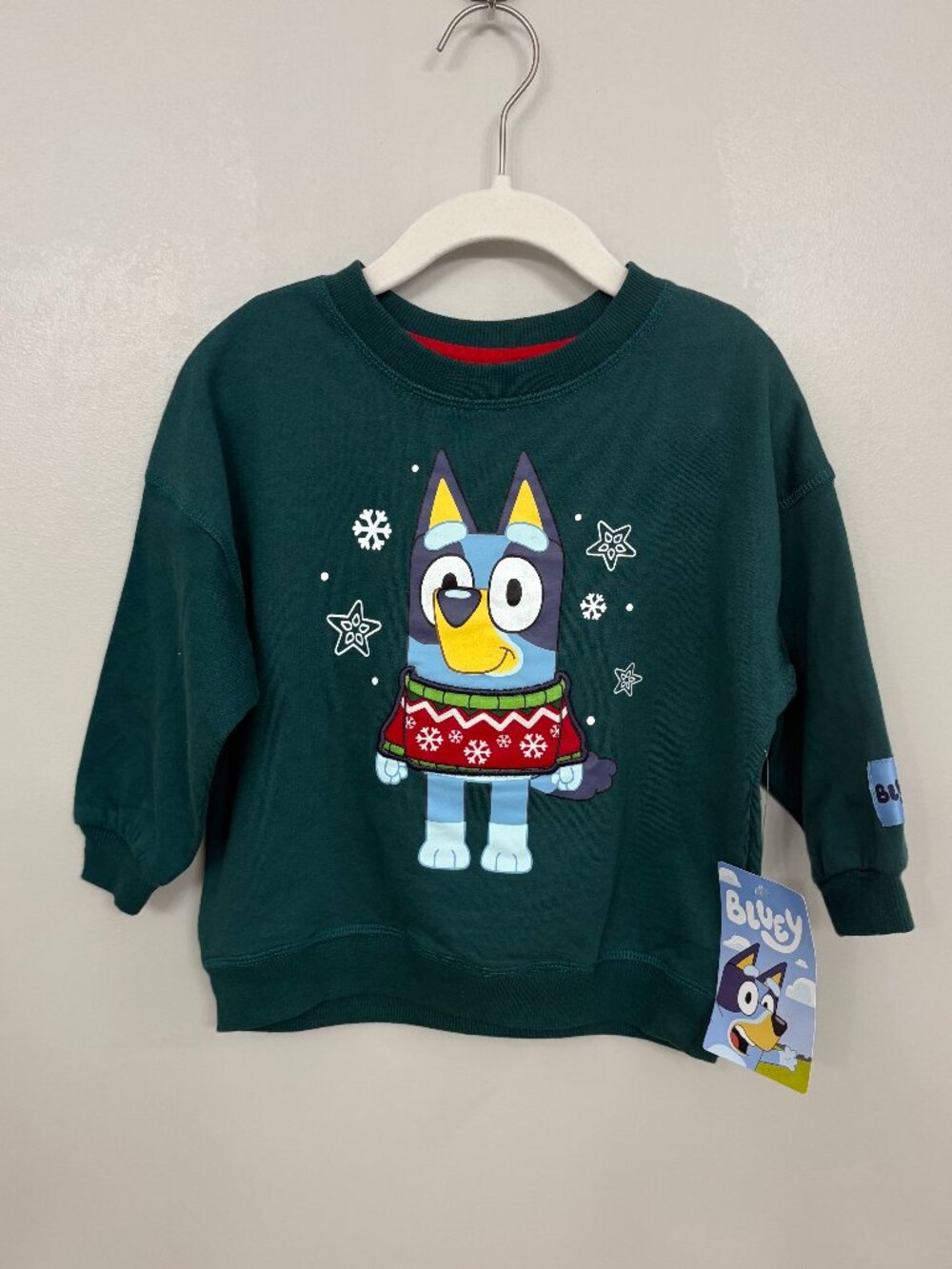 NWT - Bluey Toddler Boys Holiday Sweatshirt - Size 2T and 3T